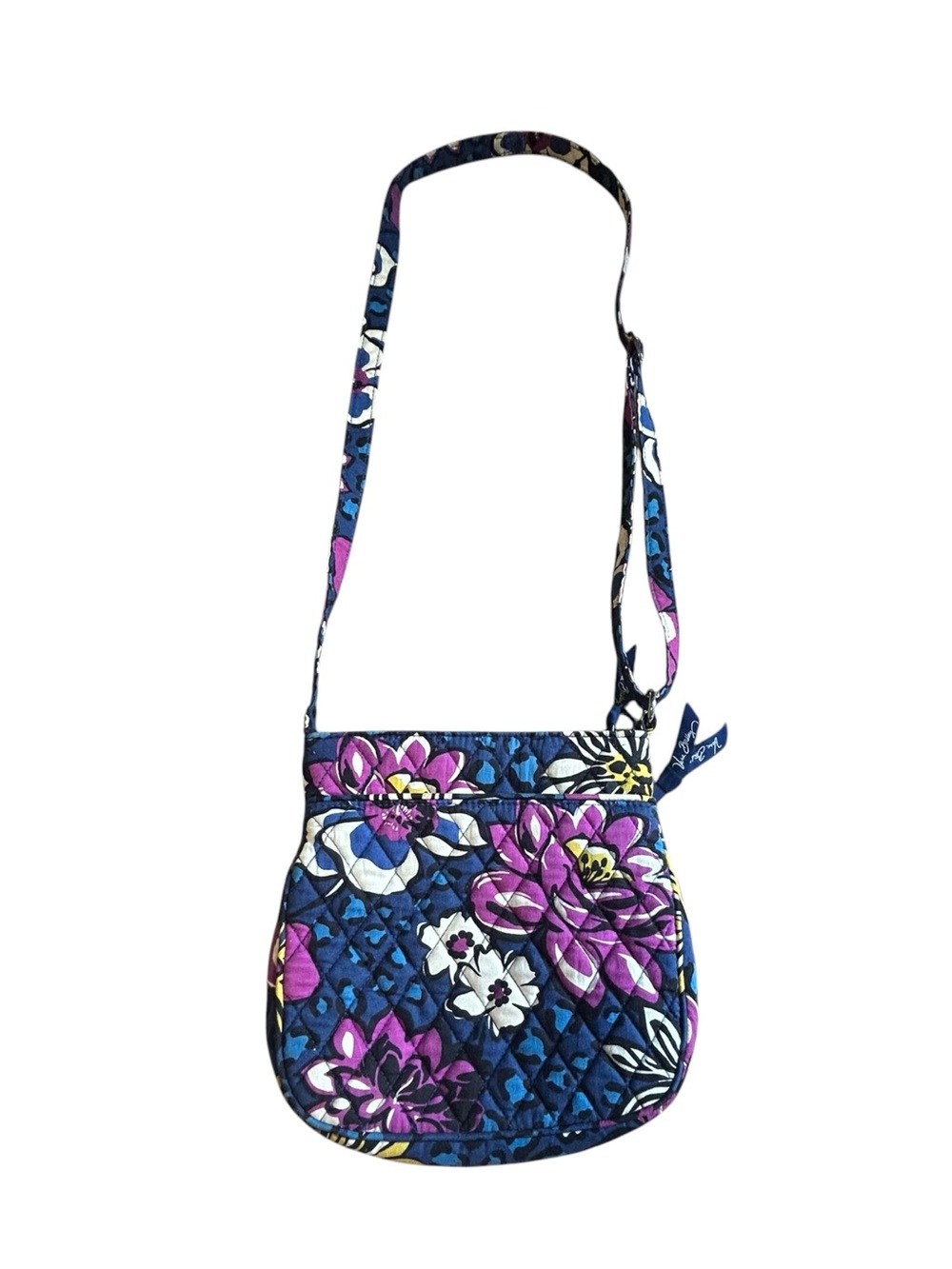 Vera Bradley African Violet Quilted Adjustable Crossbody Bag - Picture 2 of 16